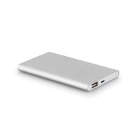 MARCET. Power bank slim 4'000 mAh újrahasznosított alumíniumból (100% rAL) és újrahasznosított ABS-ből (100% rABS)-bő 