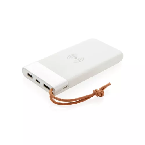 Aria 8000 mAh powerbank 5W-os vezeték nélküli töltéssel