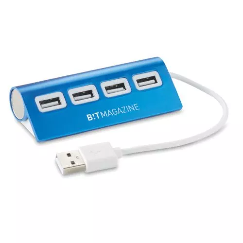 ALUHUB 4 portos USB elosztó