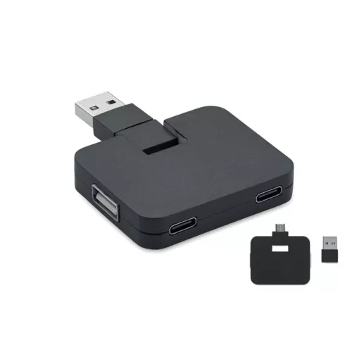 SQUARE-C 4 portos USB hub