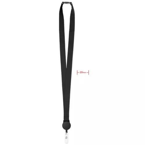 ZIP LANYARD Nyakpánt kihúzható tartóval