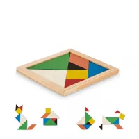 TANGRAM Tangram kirakó játék fából