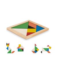 TANGRAM Tangram kirakó játék fából 