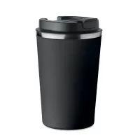 BRACE Duplafalú pohár, 350 ml Fekete