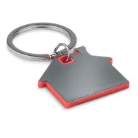 IMBA Ház alakú műanyag kulcstartó Piros