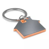 IMBA Ház alakú műanyag kulcstartó Narancssárga