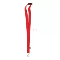 LANY RPET RPET nyakpánt, 20 mm széles Piros