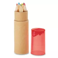 PETIT LAMBUT 6 db színes ceruza piros sotet