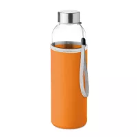 UTAH GLASS Üveg palack tokban 500 ml Narancssárga