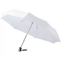 Alex 21.5"-es összecsukható automata esernyő Fehér