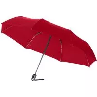 Alex 21.5"-es összecsukható automata esernyő Piros