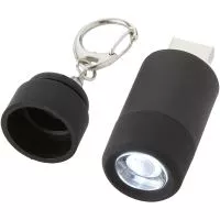 Avior USB-ről tölthető kulcstartós lámpa Fekete