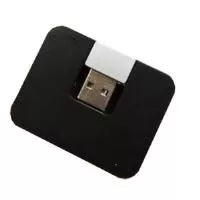 Gaia 4 portos USB elosztó Fekete