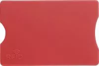 Kártyatartó RFID védelemmel, műanyag Piros