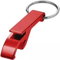 Tao Alu kulcstartó üvegnyitóval, alumínium Piros