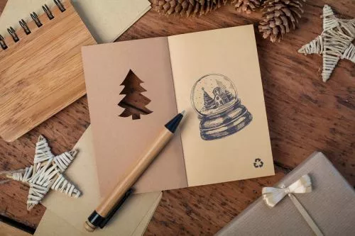 Julbok karácsonyi jegyzetfüzet