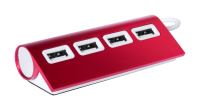 Wudge USB hub Piros