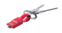 Holnier USB töltős kulcstartó Piros
