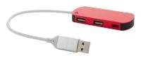 Raluhub USB hub Piros