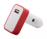 Waze USB-s autós szivargyújtó Piros
