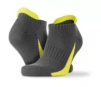 3-Pack Sneaker Socks Grey/Lime