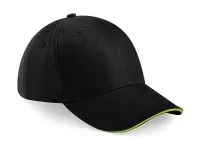 Athleisure 6 Panel Cap Black/Lime Green