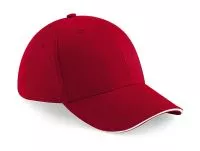 Athleisure 6 Panel Cap Classic Red/White