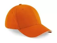 Athleisure 6 Panel Cap Orange/White