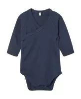 Baby Long Sleeve Kimono Bodysuit Nautical Navy