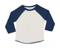 Baby Superstar Baseball T Washed White/Swiss Navy