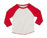 Baby Superstar Baseball T Washed White/Warm Red
