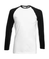 Baseball Longsleeve T White/Black