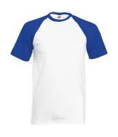 Baseball T White/Royal