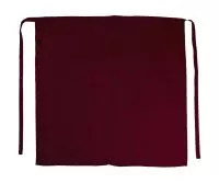 BERLIN Long Bistro Apron with Vent and Pocket Burgundy