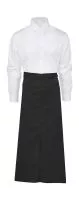 BERLIN Long Bistro Apron with Vent and Pocket Black