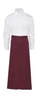BERLIN Long Bistro Apron with Vent and Pocket Burgundy