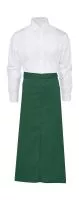 BERLIN Long Bistro Apron with Vent and Pocket Bottle Green