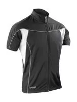 Bike Full Zip Top Black/White