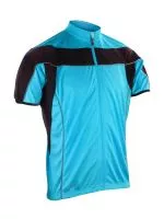 Bike Full Zip Top Aqua/Black