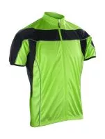 Bike Full Zip Top Neon Lime/Black