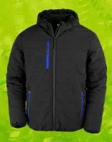 Black Compass Padded Winter Jacket Black/Royal