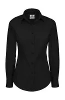 Black Tie LSL/women Poplin Shirt Black