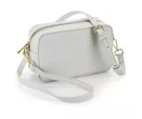 Boutique Structured Cross Body Bag Soft Grey