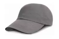 Brushed Cotton Sandwich Cap Grey/Black