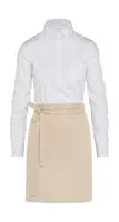 BRUSSELS - Short Bistro Apron with Pocket Natural