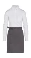 BRUSSELS - Short Bistro Apron with Pocket Szürke