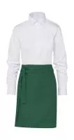 BRUSSELS Short Bistro Apron Bottle Green