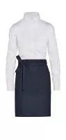 BRUSSELS - Short Recycled Bistro Apron with Pocket Navy