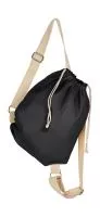 Canvas Backpack Straps and Drawstring Black