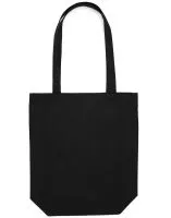 Canvas Cotton Bag LH with Gusset Black